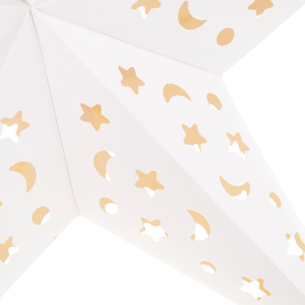  TG59707-1 GROSSER HECK FALTBAR WEIHNACHTEN GLASMALEREI PAPIER WEIHNACHTSSTERN