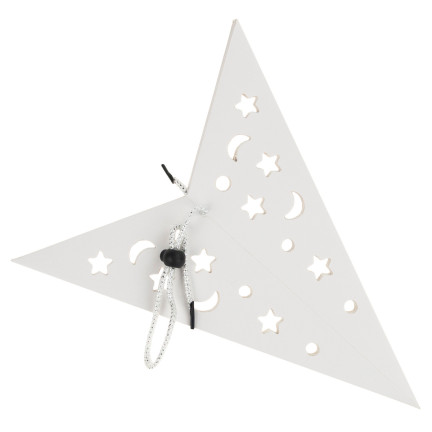  TG59707-1 GROSSER HECK FALTBAR WEIHNACHTEN GLASMALEREI PAPIER WEIHNACHTSSTERN