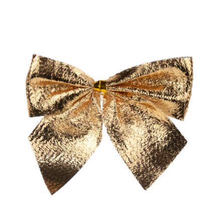 TG59773-2 BÖGEN 12TLG GOLD GLITTER WEIHNACHTSBAUM DEKORATIV BÖGEN SET