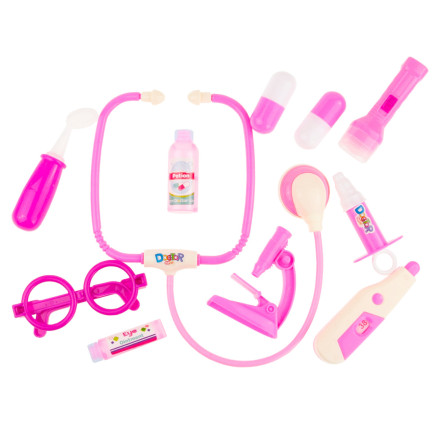 TG59988 Großes Arzt-Set – Kleiner Arzt, Untersuchung, rosa