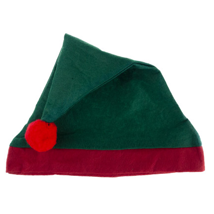 Elfenmütze, Weihnachtsmütze, universell, grün-rot, 1 Stück