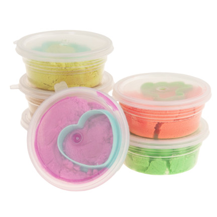 TG60423 Kinetic Sand „Piankolina“ – 6er-Set + Sandform-Set