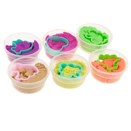 TG60423 Kinetic Sand „Piankolina“ – 6er-Set + Sandform-Set