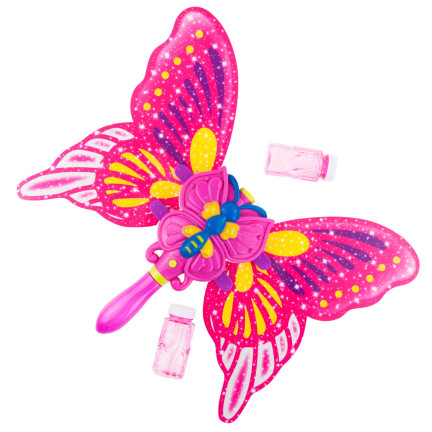 TG60428 SEIFENBLASENMACHER MACHT BLASEN LEUCHTEN SPIELT SCHMETTERLING