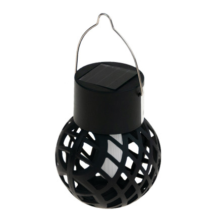 TG60446 SOLAR FACKEL LAMPE LED HÄNGELATERNE ATMOSPHÄRE LOFT DURCHBROCHEN