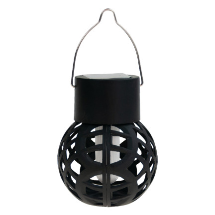 TG60446 SOLAR FACKEL LAMPE LED HÄNGELATERNE ATMOSPHÄRE LOFT DURCHBROCHEN