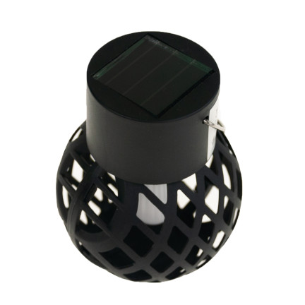 TG60446 SOLAR FACKEL LAMPE LED HÄNGELATERNE ATMOSPHÄRE LOFT DURCHBROCHEN