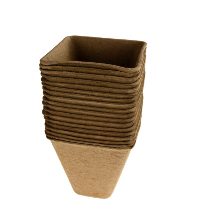 TG60480 TORF TÖPFE P8 BIOLOGISCH ABBAUBAR SETZLINGE 8 CM 18 STÜCK