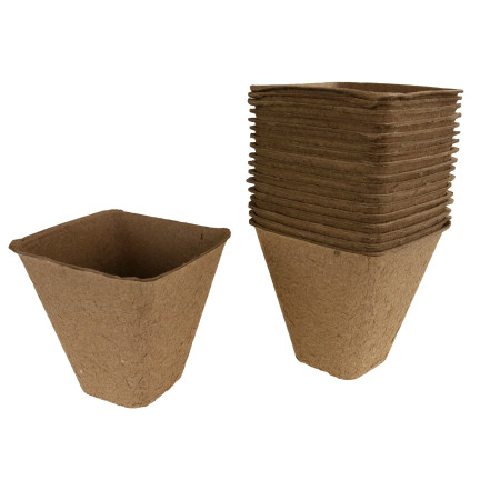 TG60480 TORF TÖPFE P8 BIOLOGISCH ABBAUBAR SETZLINGE 8 CM 18 STÜCK