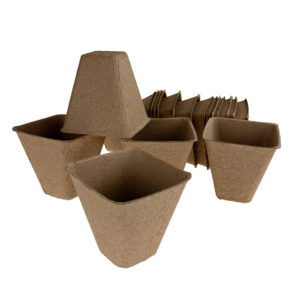 TG60480 TORF TÖPFE P8 BIOLOGISCH ABBAUBAR SETZLINGE 8 CM 18 STÜCK