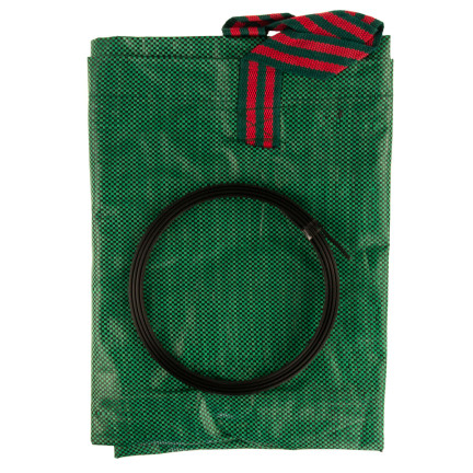 TG60613 GARTEN KORB TASCHE BLÄTTER GRAS ZWEIGE 272L WASSERDICHT ZUSAMMENKLAPPBAR