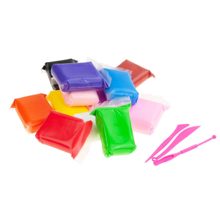TG60632 Schaumstoff-Knetmasse, Senso-Polymer-Ton, Schaumstoff, Knetmasse, 12 Stück