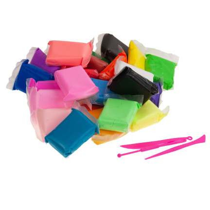 TG60634 Schaumstoff-Knetmasse, Senso-Polymer-Ton, Schaumstoff, Knetmasse, 24 Stück