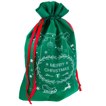 TG61382-1 WEIHNACHTSGESCHENK TASCHE GESCHENK TASCHE ECO WRAP GRÜN