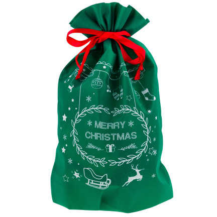 TG61382-1 WEIHNACHTSGESCHENK TASCHE GESCHENK TASCHE ECO WRAP GRÜN