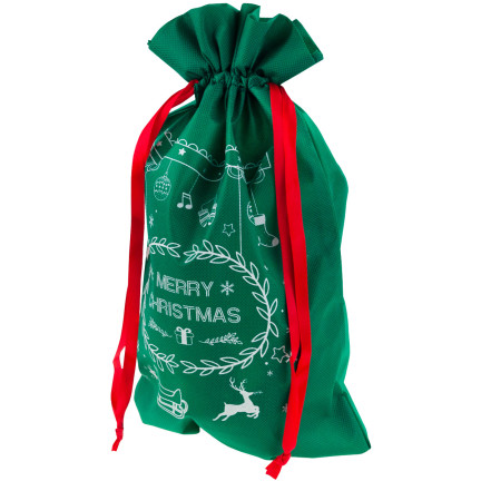 TG61382-1 WEIHNACHTSGESCHENK TASCHE GESCHENK TASCHE ECO WRAP GRÜN