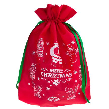 TG61382-2 WEIHNACHTSGESCHENK TASCHE ECO GESCHENK TASCHE ROT