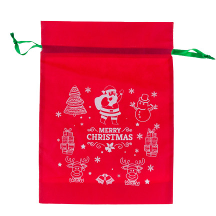 TG61382-2 WEIHNACHTSGESCHENK TASCHE ECO GESCHENK TASCHE ROT