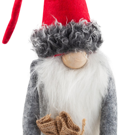 TG63073 Weihnachtsmann bärtiger Wichtel groß 35cm Weihnachtsbaum Wichtel Dekoration