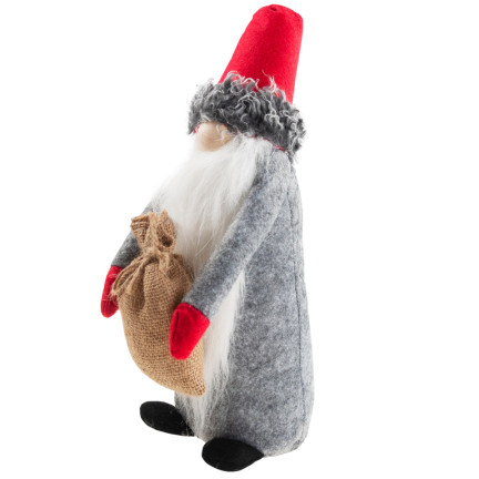 TG63073 Weihnachtsmann bärtiger Wichtel groß 35cm Weihnachtsbaum Wichtel Dekoration