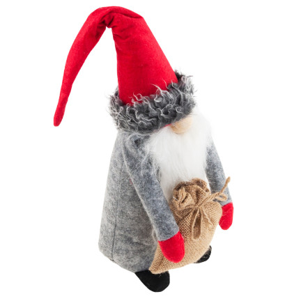 TG63073 Weihnachtsmann bärtiger Wichtel groß 35cm Weihnachtsbaum Wichtel Dekoration