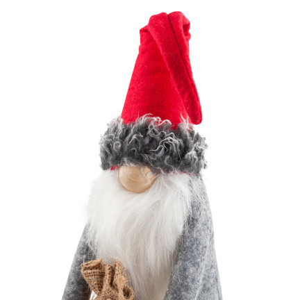 TG63073 Weihnachtsmann bärtiger Wichtel groß 35cm Weihnachtsbaum Wichtel Dekoration