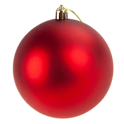 37568-3 rote, bruchsichere Weihnachtskugeln, 5 cm, 12 Stück