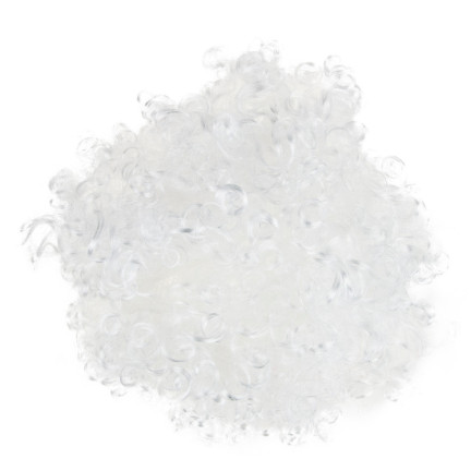 TG63178 Afro-Perücke für den Weihnachtsmann, weiß, Engel-Kostüm, Engel-Verkleidung