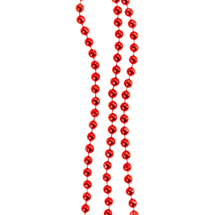 TG63190-3 WEIHNACHTSBAUMKETTE ROT SCHILFPERLEN GARLANDE SPULE 5M