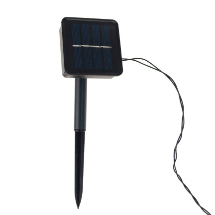 TG63192-1 SOLAR Weihnachtsbaumbeleuchtung 100 LED 10m GIRLANDS KALTWEISS 8 FUNKTIONEN