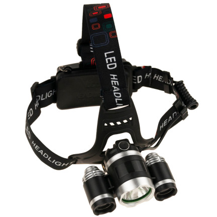 TG63200 ZOOM LED ZOOM CREE XML T6 HEADLIGHT 2 wiederaufladbare Batterien + 2 Ladegeräte