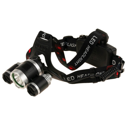 TG63200 ZOOM LED ZOOM CREE XML T6 HEADLIGHT 2 wiederaufladbare Batterien + 2 Ladegeräte