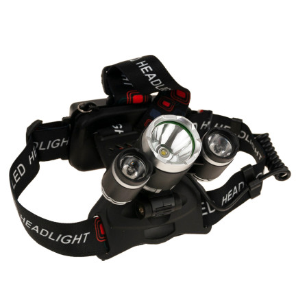 TG63200 ZOOM LED ZOOM CREE XML T6 HEADLIGHT 2 wiederaufladbare Batterien + 2 Ladegeräte