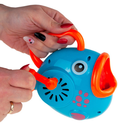 TG63352 Seifenblasenmaschine in Fischform + Seifenblasenflüssigkeit