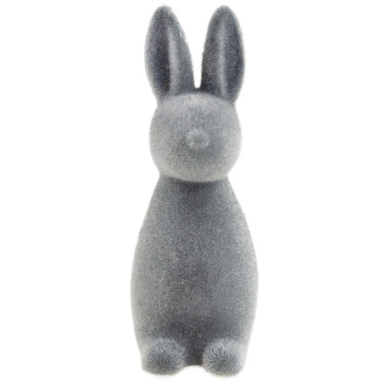 TG63559-6 VELOURS HASE KANINCHEN BEFLOCKT OSTERN ORNAMENT DEKOR