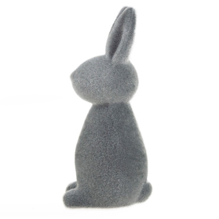 TG63559-6 VELOURS HASE KANINCHEN BEFLOCKT OSTERN ORNAMENT DEKOR