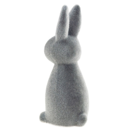 TG63559-6 VELOURS HASE KANINCHEN BEFLOCKT OSTERN ORNAMENT DEKOR