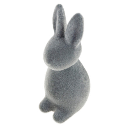 TG63559-6 VELOURS HASE KANINCHEN BEFLOCKT OSTERN ORNAMENT DEKOR
