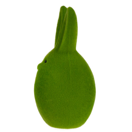 TG63634-8 Osterhasenei beflockt KING 12,5cm Tischdekoration