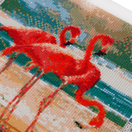 TG64203-13 DIAMANT-MOSAIK DIAMANT MALEREI FLAMINGI VÖGEL 5D