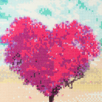 TG64203-2 STICKEREI DIAMANT MALEREI 3D DIAMANT HERZ MOSAIK DIAMANT MALEREI LIEBE