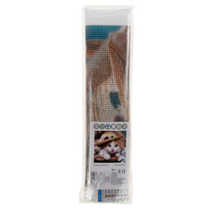 TG64203-5 DIAMANT-STICKEREI KITTY KATZE 3D MALEREI