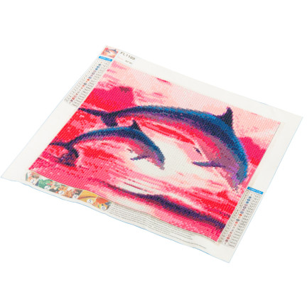 TG64203-7 DIAMANT-STICKEREI MALEREI 3D DELPHINE