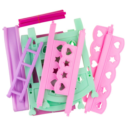 TG64205 PUPPEN ETAGENBETT LEITER SCHIEBE SPIELZEUG DOPPELT ZWILLINGE