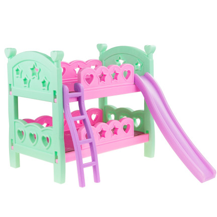 TG64205 PUPPEN ETAGENBETT LEITER SCHIEBE SPIELZEUG DOPPELT ZWILLINGE