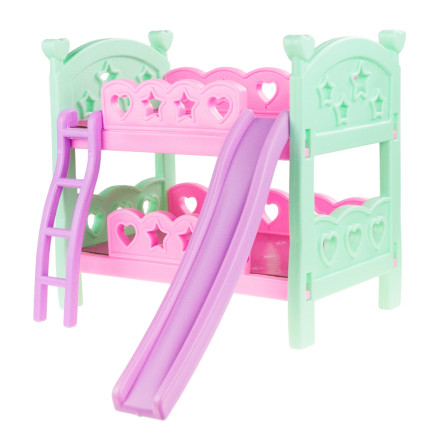 TG64205 PUPPEN ETAGENBETT LEITER SCHIEBE SPIELZEUG DOPPELT ZWILLINGE