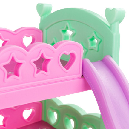 TG64205 PUPPEN ETAGENBETT LEITER SCHIEBE SPIELZEUG DOPPELT ZWILLINGE