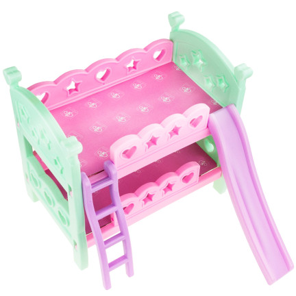 TG64205 PUPPEN ETAGENBETT LEITER SCHIEBE SPIELZEUG DOPPELT ZWILLINGE