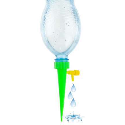 TG64374 BEWÄSSERUNGSGERÄT WASSERSPENDER FÜR BLUMENTOPF PFLANZEN MIT WASSERHAHN 10PCS.