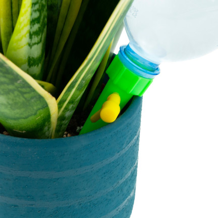 TG64374 BEWÄSSERUNGSGERÄT WASSERSPENDER FÜR BLUMENTOPF PFLANZEN MIT WASSERHAHN 10PCS.